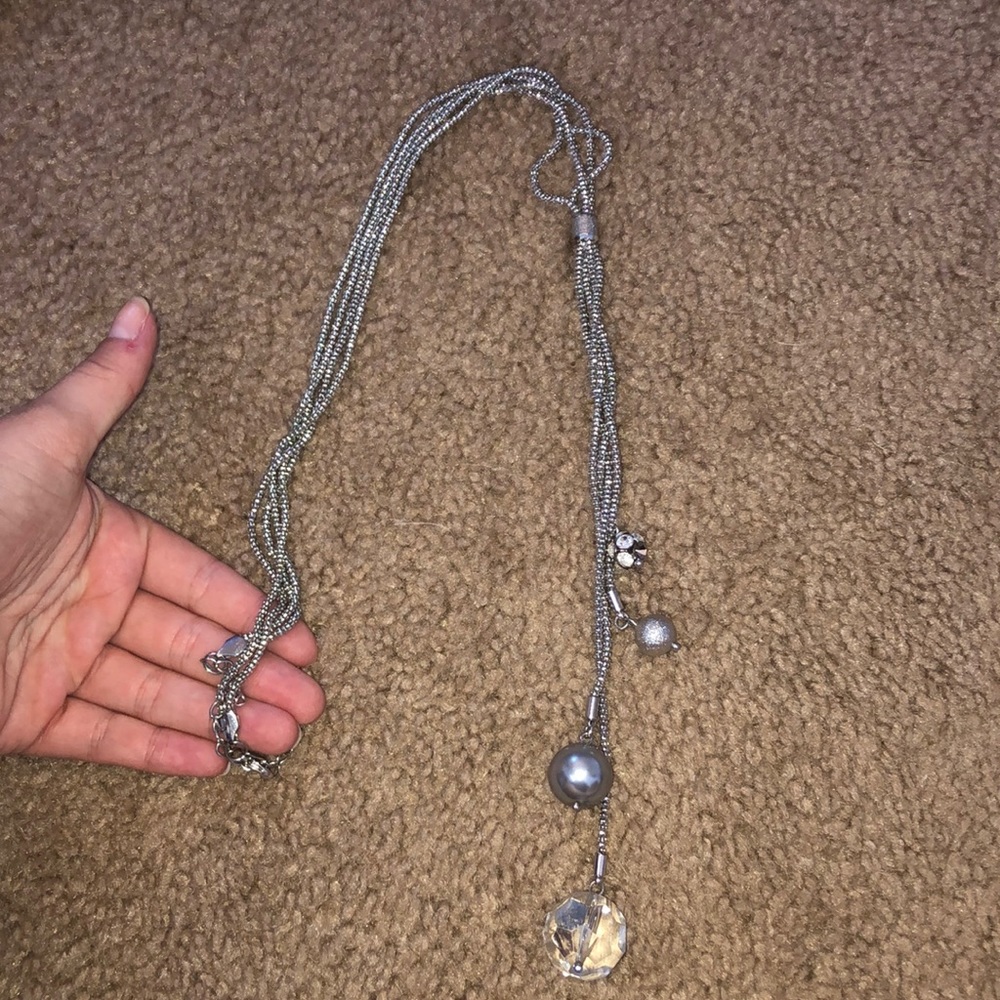 Long silver lia Sophia necklace
